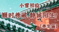 【節(jié)氣養(yǎng)生】小雪初臨：順時養(yǎng)藏，靜候陽生！